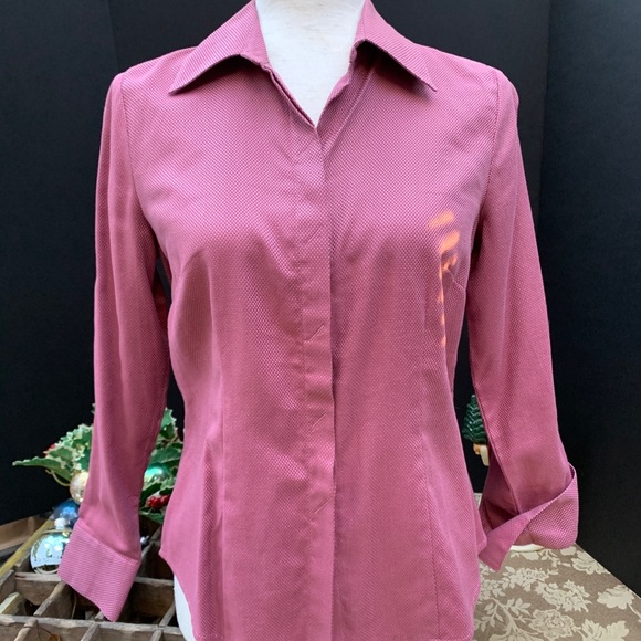 Ann Taylor LOFT Petites Open Neck Blouse - Picture 7 of 7